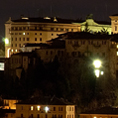 Perugia lato Est di notte